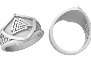 viking ring valknut 3D प्रिंट मॉडल