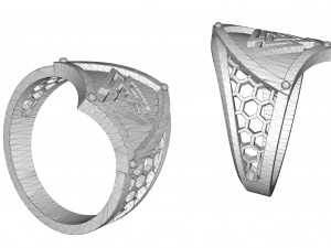 viking ring valknut 3D प्रिंट मॉडल