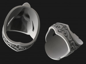 ring mask with patterns 3D 打印模型
