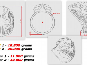 ring mask with patterns 3D 打印模型