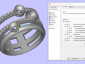 ring with precious stones 3D Принт Модель