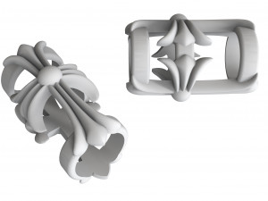 cross inserts on leather or rubber 3D Принт Модель
