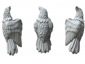 eagle insert on leather or rubber 3D प्रिंट मॉडल