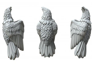 eagle insert on leather or rubber 3D Print Model