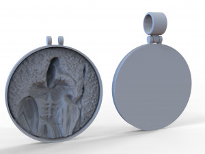 Pendant king leonid spartan 3D प्रिंट मॉडल