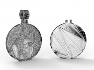 Pendant king leonid spartan 3D प्रिंट मॉडल