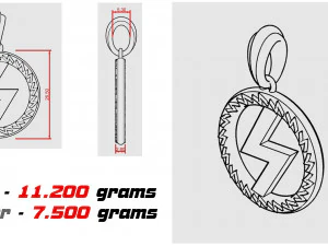 talisman runes of power 3D Print Model