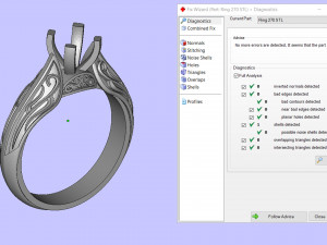 Diamond ring and patterns 3D Принт Модель
