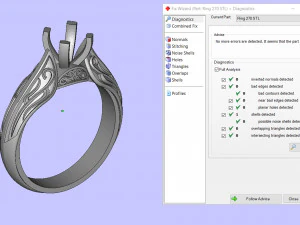 Diamond ring and patterns 3D Print Model