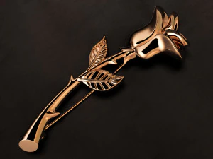 rose brooch for print 3D Print Model