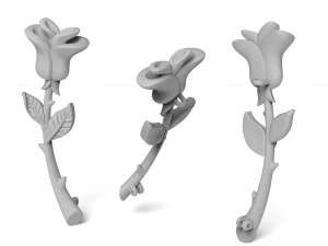rose brooch for print 3D Print Model