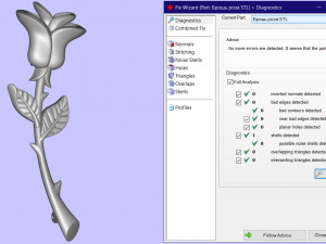 rose brooch for print 3D-Druckmodell