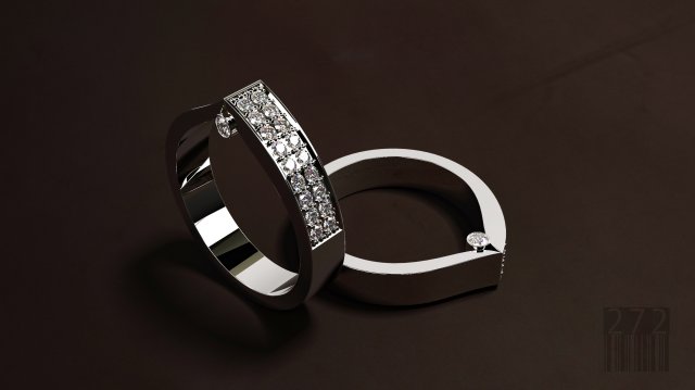 womens ring with precious stones Modelo de Impressão 3D .c4d .max .obj .3ds .fbx .stl .blend 