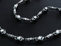 Chain link skull with cross 3D 프린트 모델