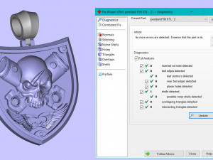 Skull pendant piston Modèles 3D en vedette