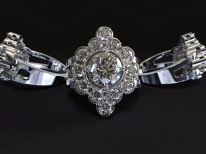 women diamond ring 3D Print Model