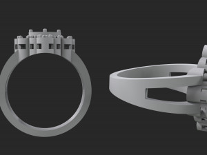 women diamond ring 3D Print Model