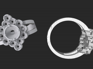 women diamond ring 3D Print Model