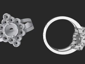 women diamond ring 3D Print Model