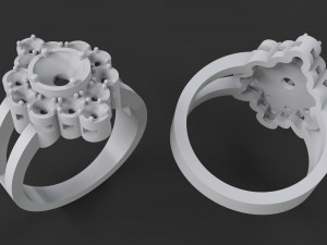 women diamond ring 3D Print Model