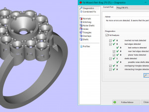 women diamond ring 3D Print Model