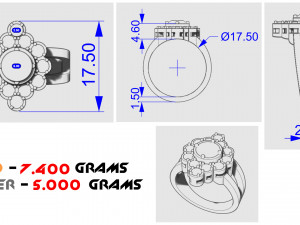 women diamond ring 3D Print Model