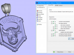 Silver taurus constellation pendant for 3d printing and cnc Model Cetak 3D