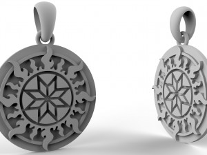 Pendant alatyr silver 3D 打印模型