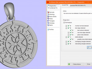 Pendant alatyr silver 3D 打印模型