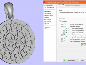 Pendant alatyr silver 3D Print Model