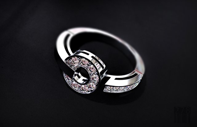 women diamond ring 3D Принт Модель .c4d .max .obj .3ds .fbx .stl .blend 