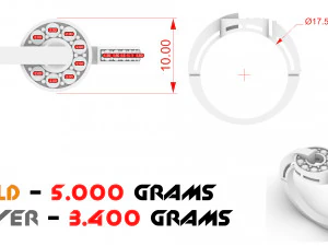 women diamond ring 3D Print Model