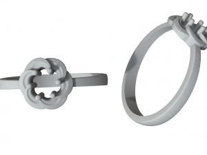 womens diamond ring 3D Print Model