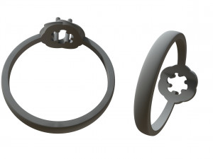 womens diamond ring 3D Print Model