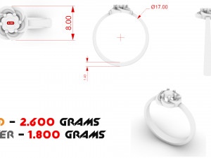 womens diamond ring 3D Print Model