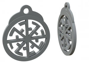 silver pendant svetoch 3D Print Model