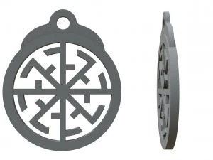 silver pendant svetoch 3D Print Model