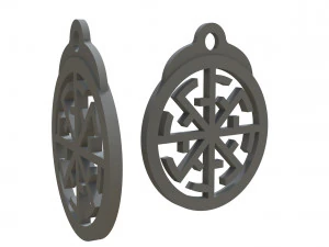 silver pendant svetoch 3D Print Model