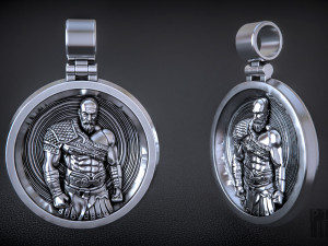 kratos pendant god of war 3D Print Model