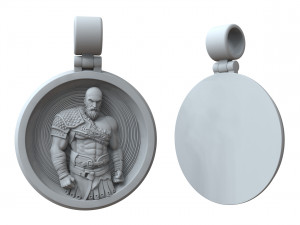 kratos pendant god of war 3D Print Model