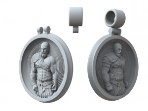 kratos pendant god of war 3D Print Model