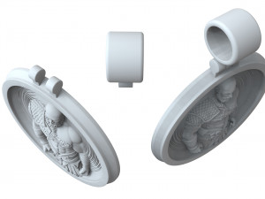 kratos pendant god of war 3D Print Model