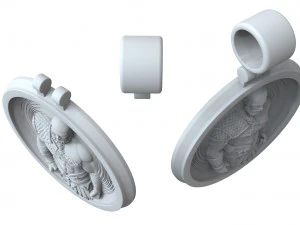 kratos pendant god of war 3D Print Model