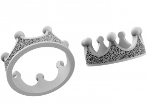 ring in the form of a crown Modèles 3D en vedette