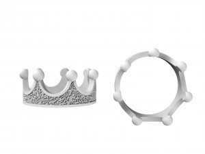 ring in the form of a crown Modèles 3D en vedette
