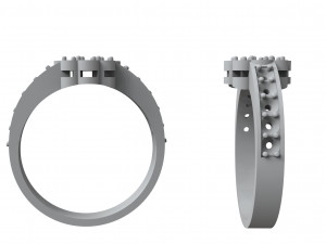 women diamond ring Modello di stampa 3D
