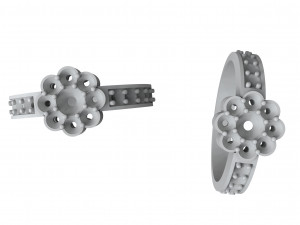 women diamond ring Modello di stampa 3D