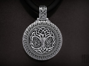 pendant tree of life yggdrasil 3Dプリントモデル