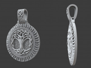 pendant tree of life yggdrasil Modelo de Impressão 3D