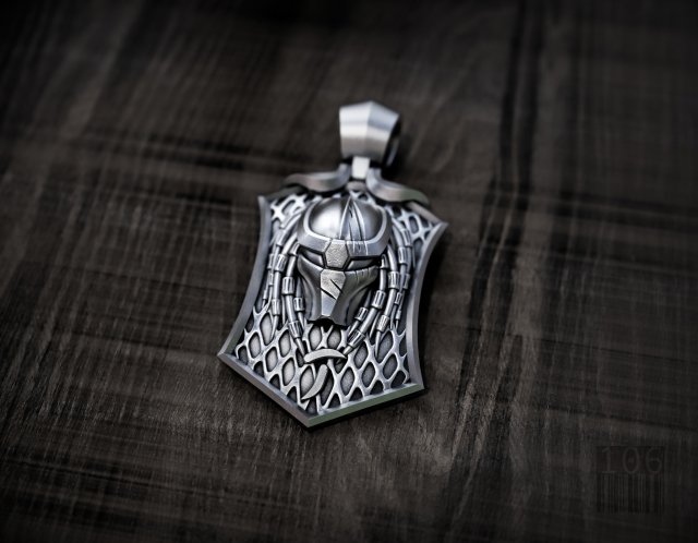 predator pendant for printing and cnc 3D 프린트 모델 .c4d .max .obj .3ds .fbx .stl .blend 